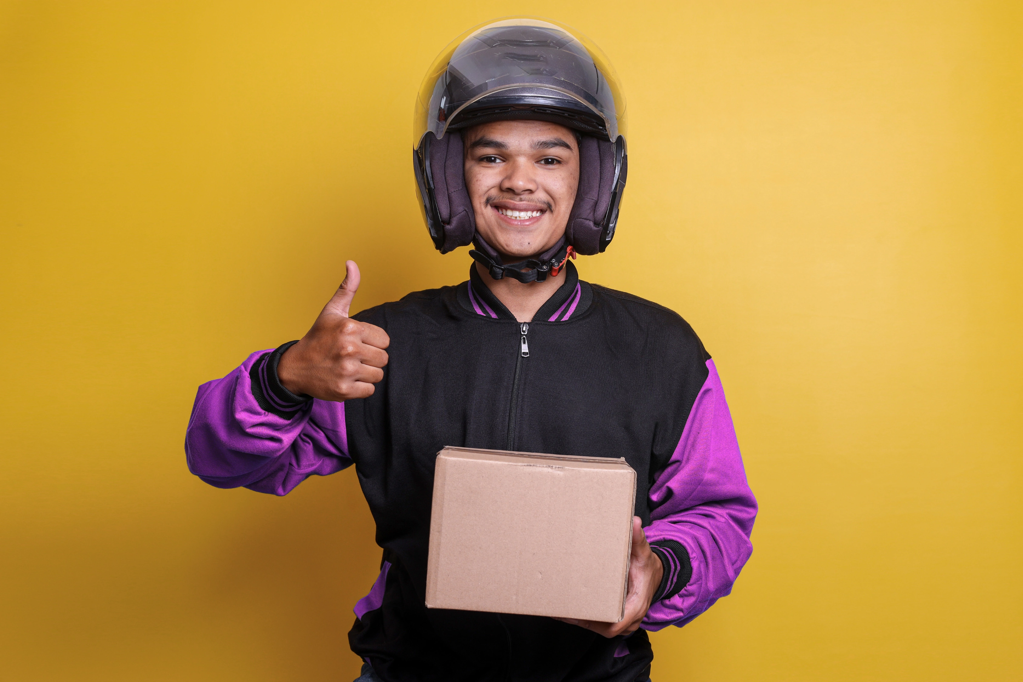 Motorcycle secured on a special pallet